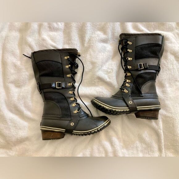 NWT Sorel Carly II Conquest Equestrian Boots 8 - Picture 2 of 9